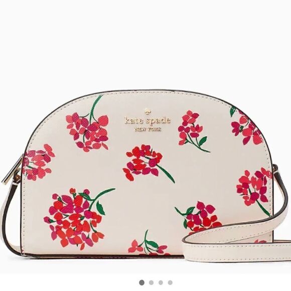 Kate Spade (reg price $230)Purse Perry Floral Leather Dome Crossbody NWT - Picture 1 of 10